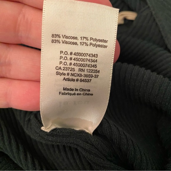 Wilfred Lefou bodysuit long sleeve rib knit thong green - Picture 7 of 8